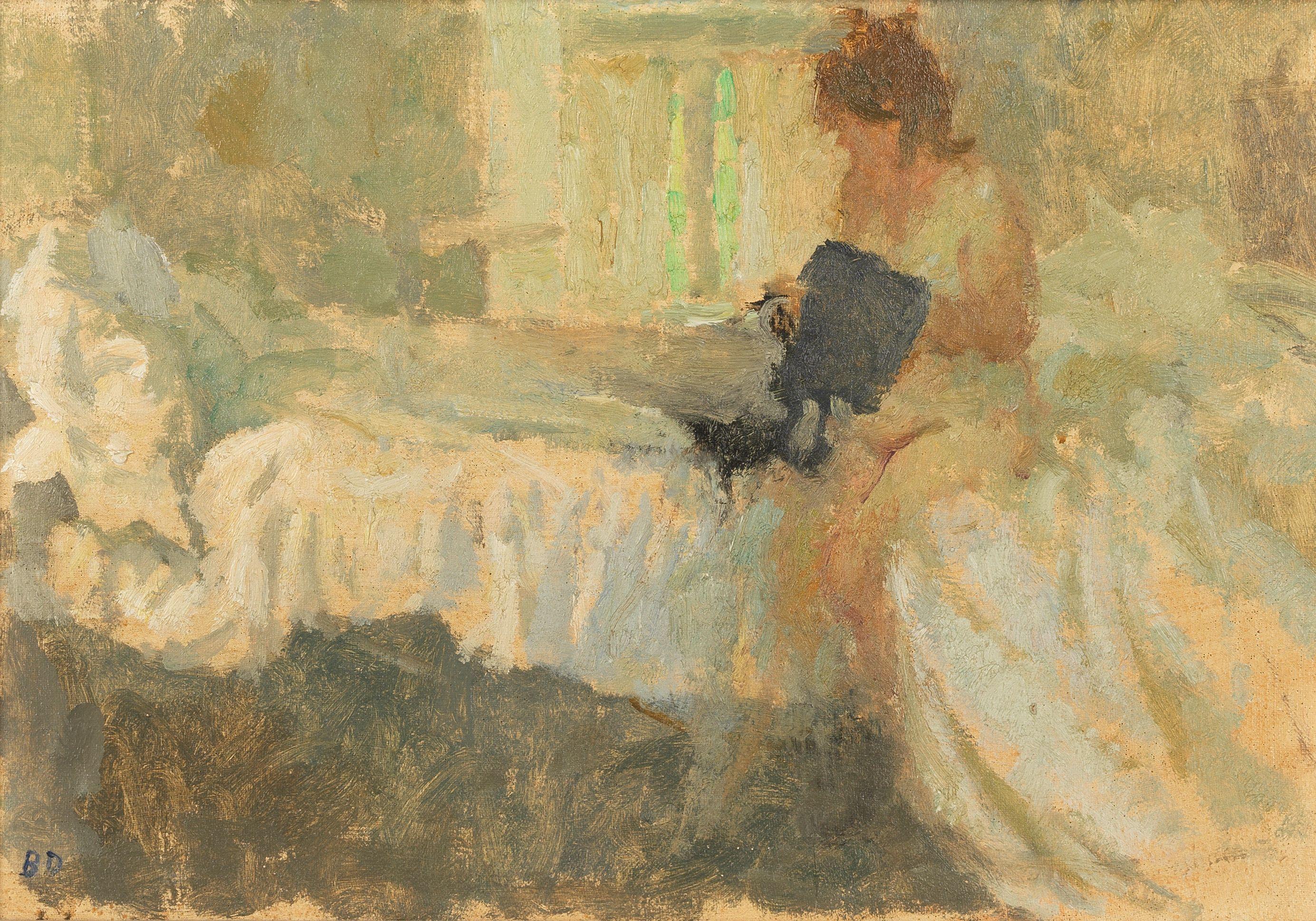 Bernard Dunstan R.A., R.W.A., N.E.A.C., H.P.S. - Dressing - The Black Vest