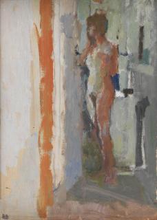 Bernard Dunstan R.A., R.W.A., N.E.A.C., H.P.S. - Nude In Bathroom