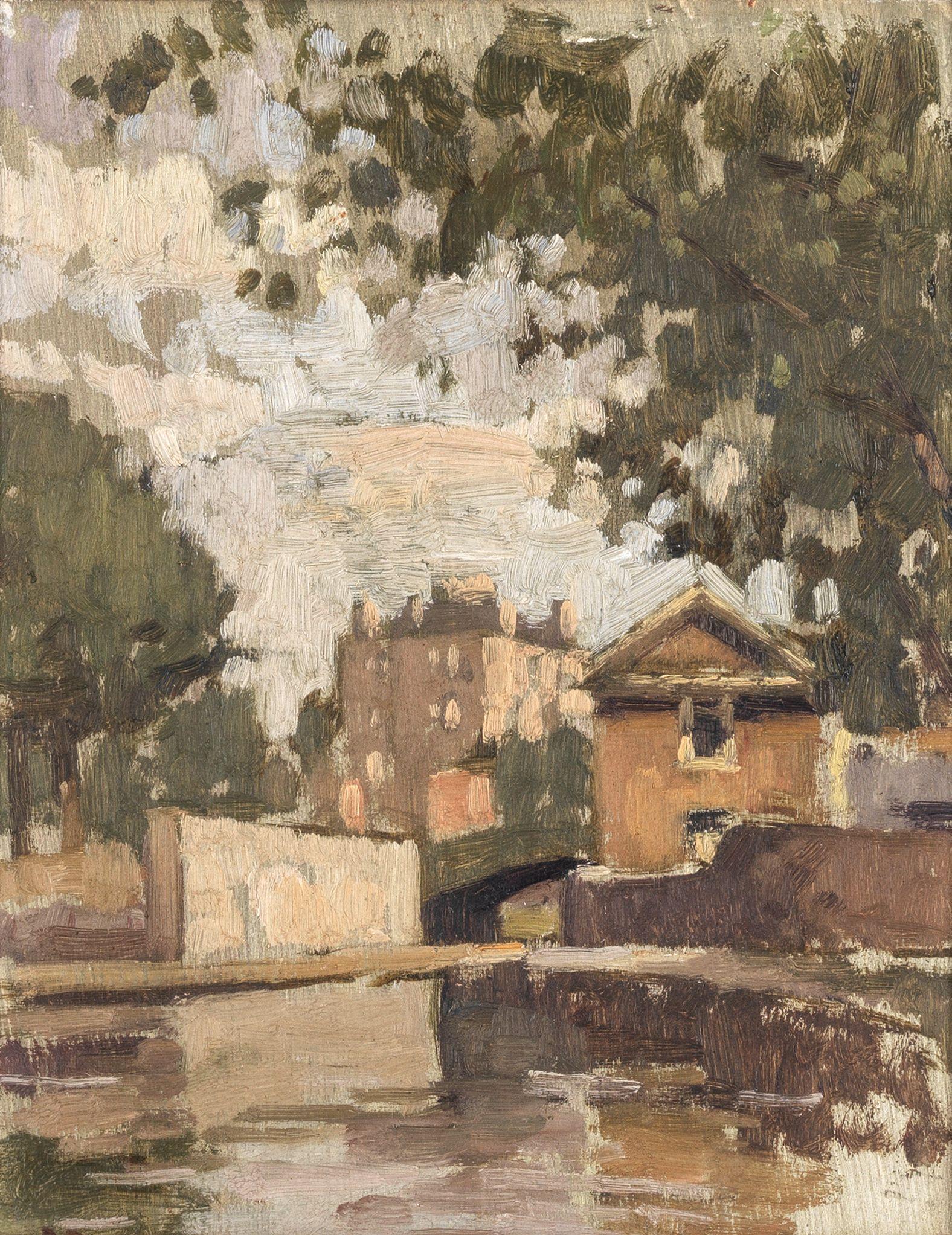 Bernard Dunstan R.A., R.W.A., N.E.A.C., H.P.S. - The Paddington Canal