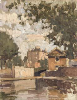 Bernard Dunstan R.A., R.W.A., N.E.A.C., H.P.S. - The Paddington Canal