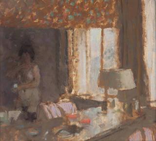 Bernard Dunstan, R.A. - Room With A Mirror, Ardres