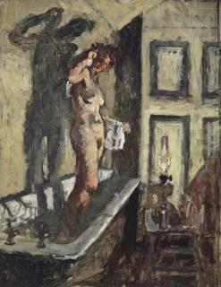 Bernard Dunstan, R.A. - Standing Nude