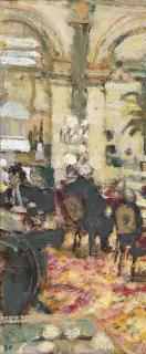 Bernard Dunstan, R.A. - Tea at the Plaza