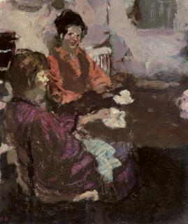 Bernard Dunstan, R.A. - Teatime