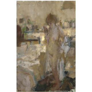 Bernard Dunstan - Woman With A Negligée