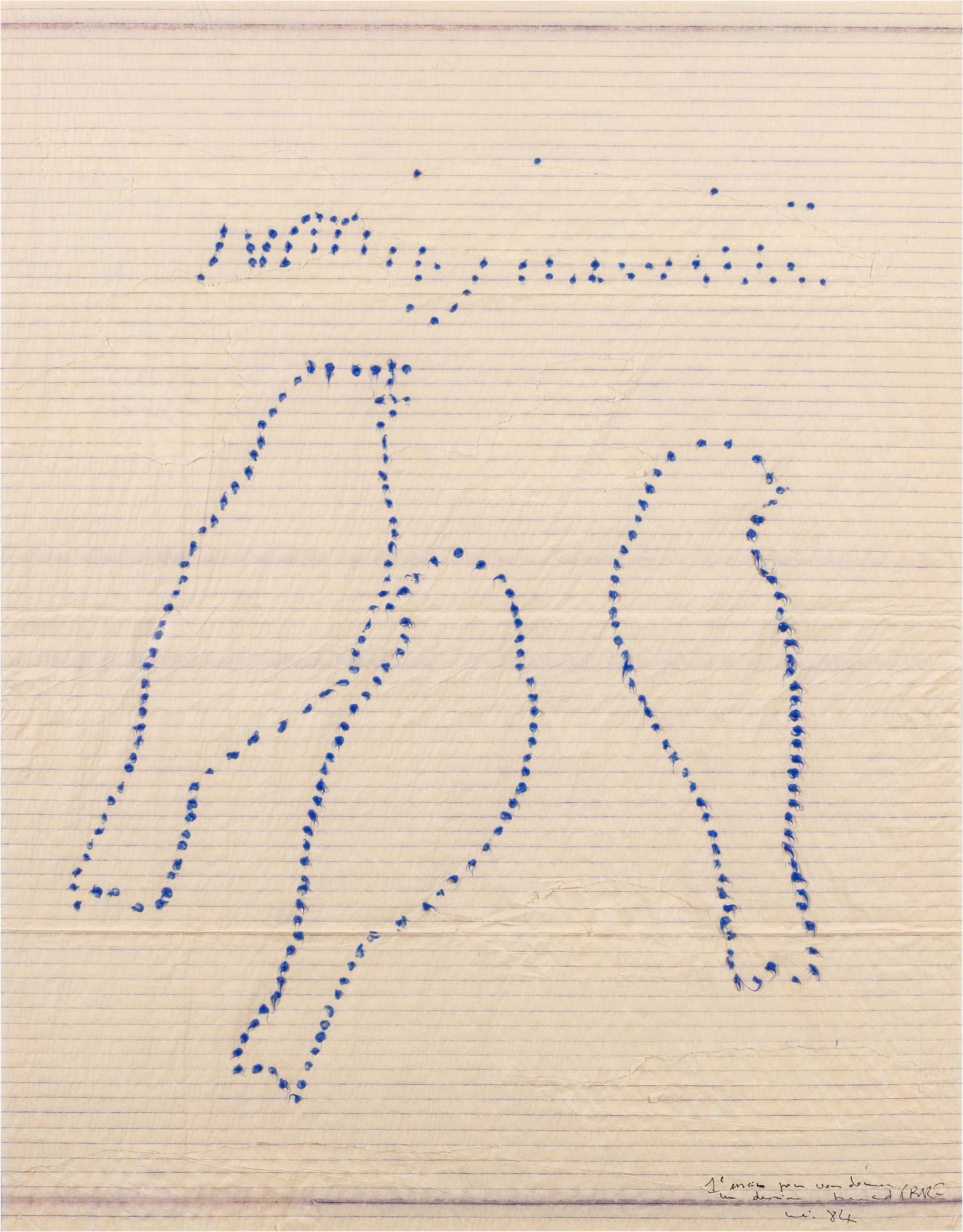 Bernard Frize - Oiseaux Bleus