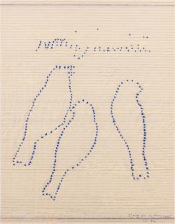 Bernard Frize - Oiseaux Bleus