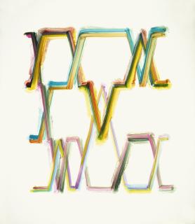 Bernard Frize - Quatre Fois Trois. E