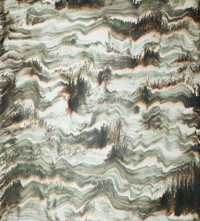 Bernard Frize - Thouansigned And Titled On The Back; Acrylic, Mother-Of-Pearl, Ink And Resin. Executed In 2002.