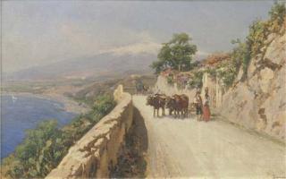 Bernard Hay - Taormina, sosta lungo la via