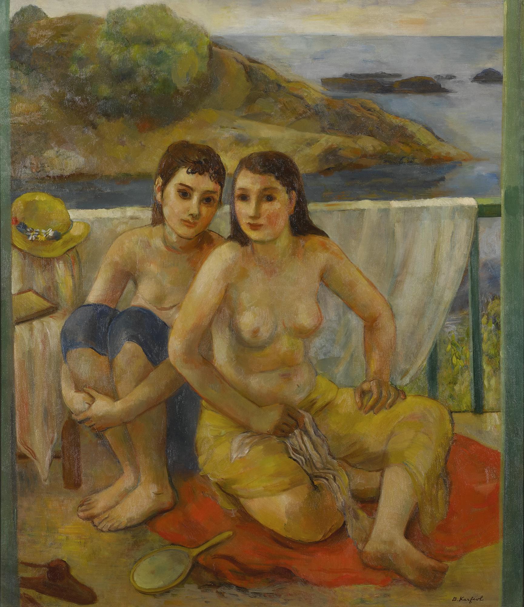 Bernard Karfiol - Repose On Balcony