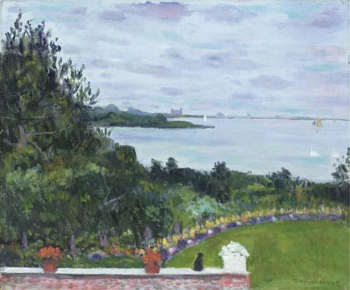 Bernard Lamotte - A View from the front terrace of Heady Creek, Southampton