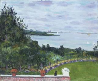 Bernard Lamotte - A View from the front terrace of Heady Creek, Southampton