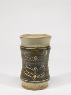 Bernard Leach - A Floral Patterned Vase