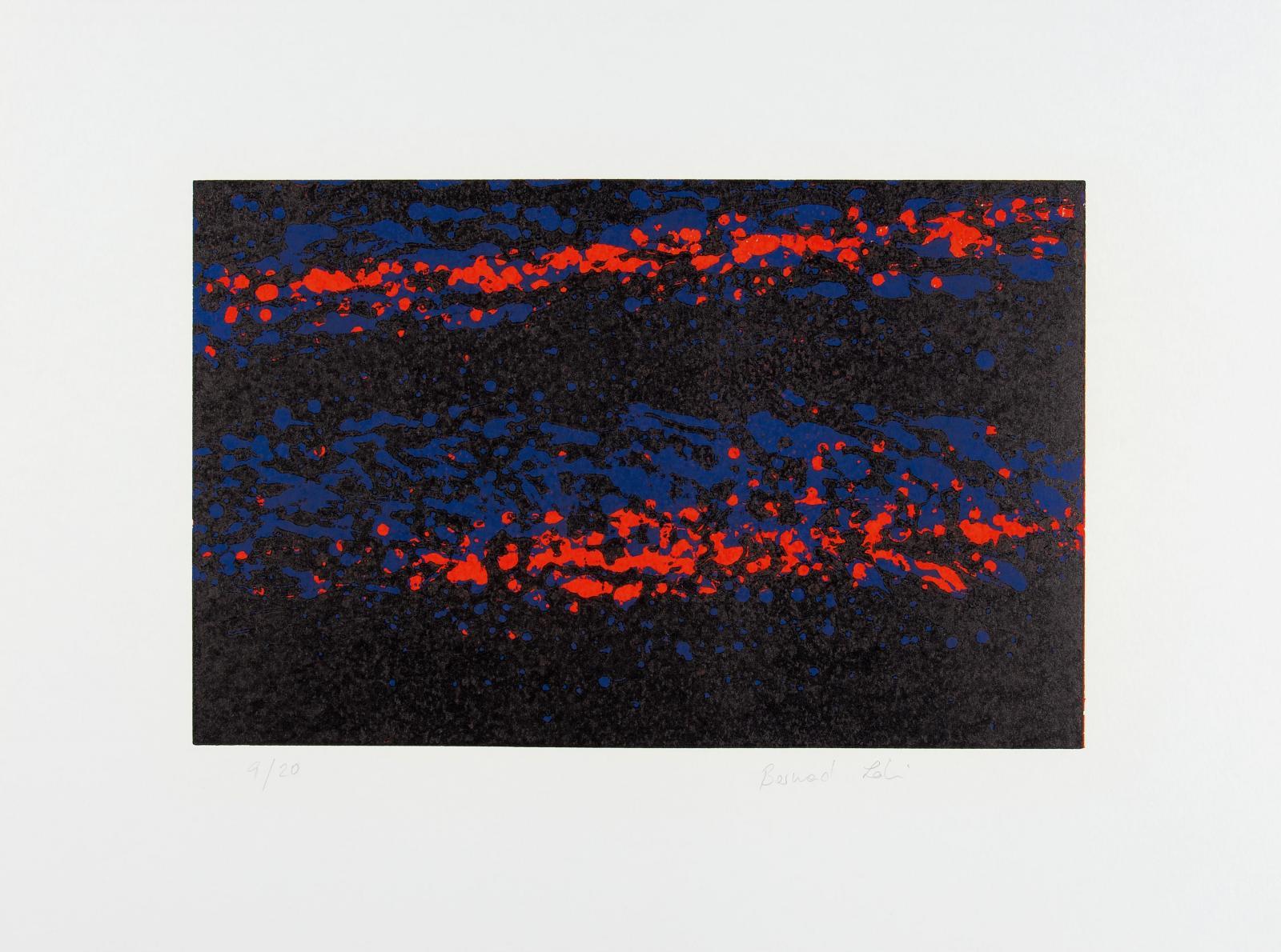 Bernard Lokai - Ohne Titel (2 Blätter aus einer Serie mit 3 Arbeiten: Sterne, Stadtbild 1)