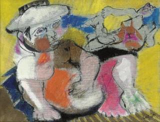 Bernard Lorjou - Deux figures