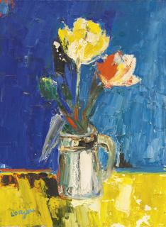 Bernard Lorjou - Nature Morte Avec Les Tulipes