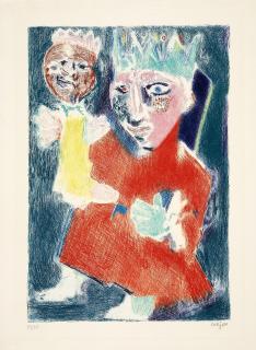 Bernard Lorjou - Ohne Titel (König mit Kind)