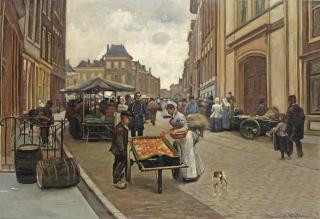 Bernard Marie Koldeweij - The Wijnstraat with The Waag, Dordrecht