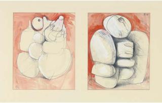 Bernard Meadows - Pointing Figure; Standing Figure