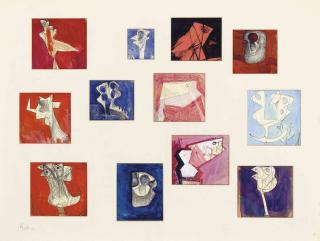 Bernard Meadows - Twelve Drawings for Sculpture 1951-56