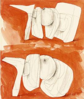 Bernard Meadows - Two Pointing Figures