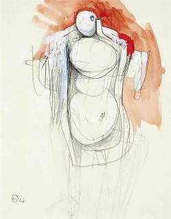 Bernard Meadows - Untitled 64; and Study for sculpture