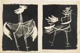 Bernard Meadows - Untitled (Two Cocks)