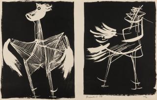 Bernard Meadows - Untitled (Two Cocks)