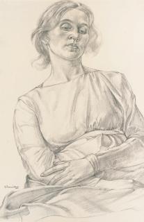 Bernard Meninsky, R.A. - Portrait of a lady