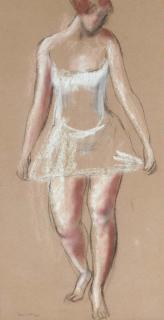 Bernard Meninsky - Model in a Chemise