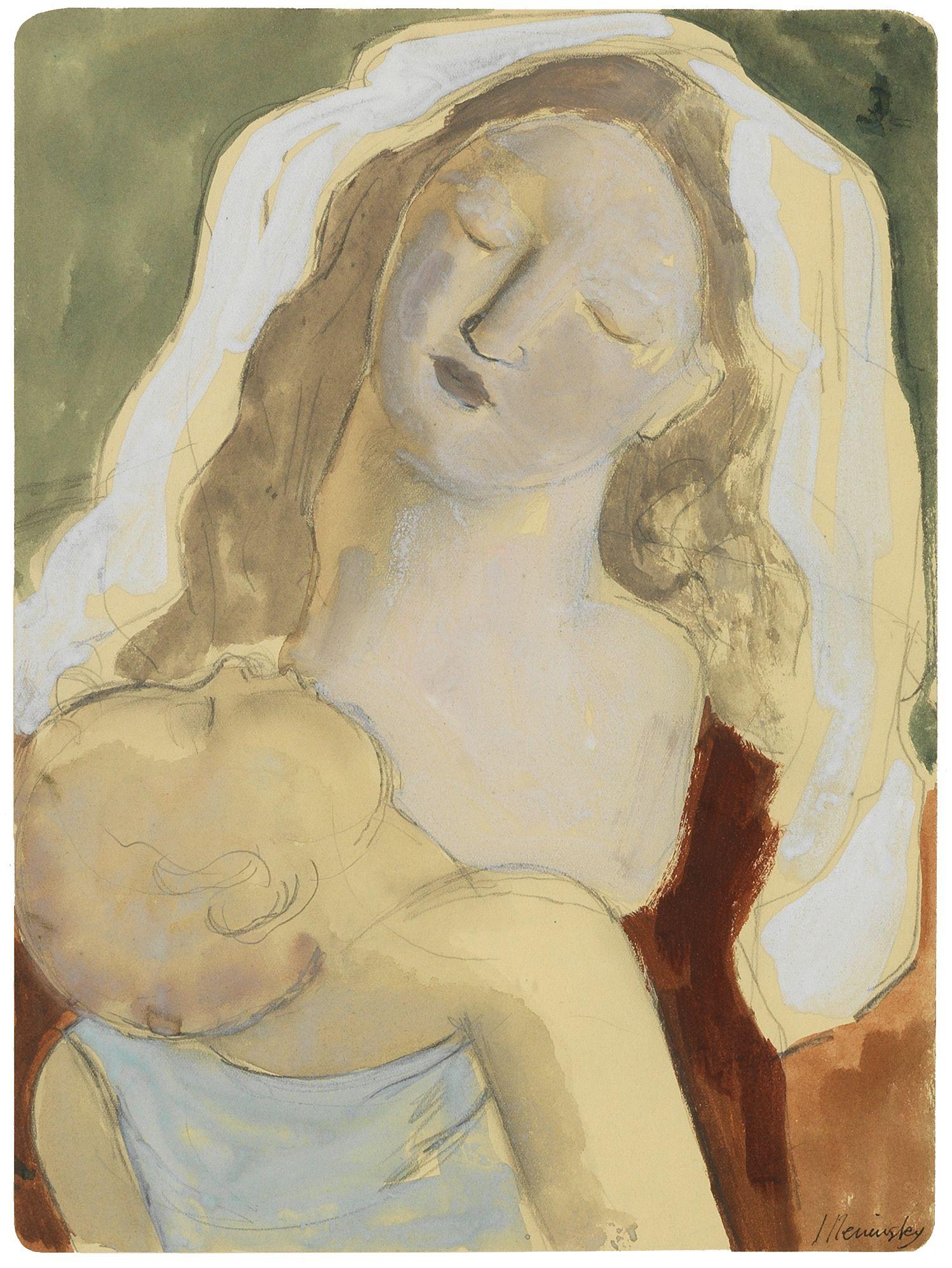 Bernard Meninsky - \'Mother and Child\'