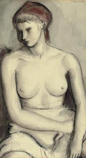 Bernard Meninsky - Seated nude