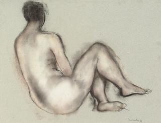 Bernard Meninsky - Seated nude