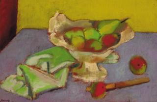 Bernard Meninsky - Still Life With Apples And Pears