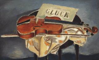 Bernard Meninsky - Still life with violin