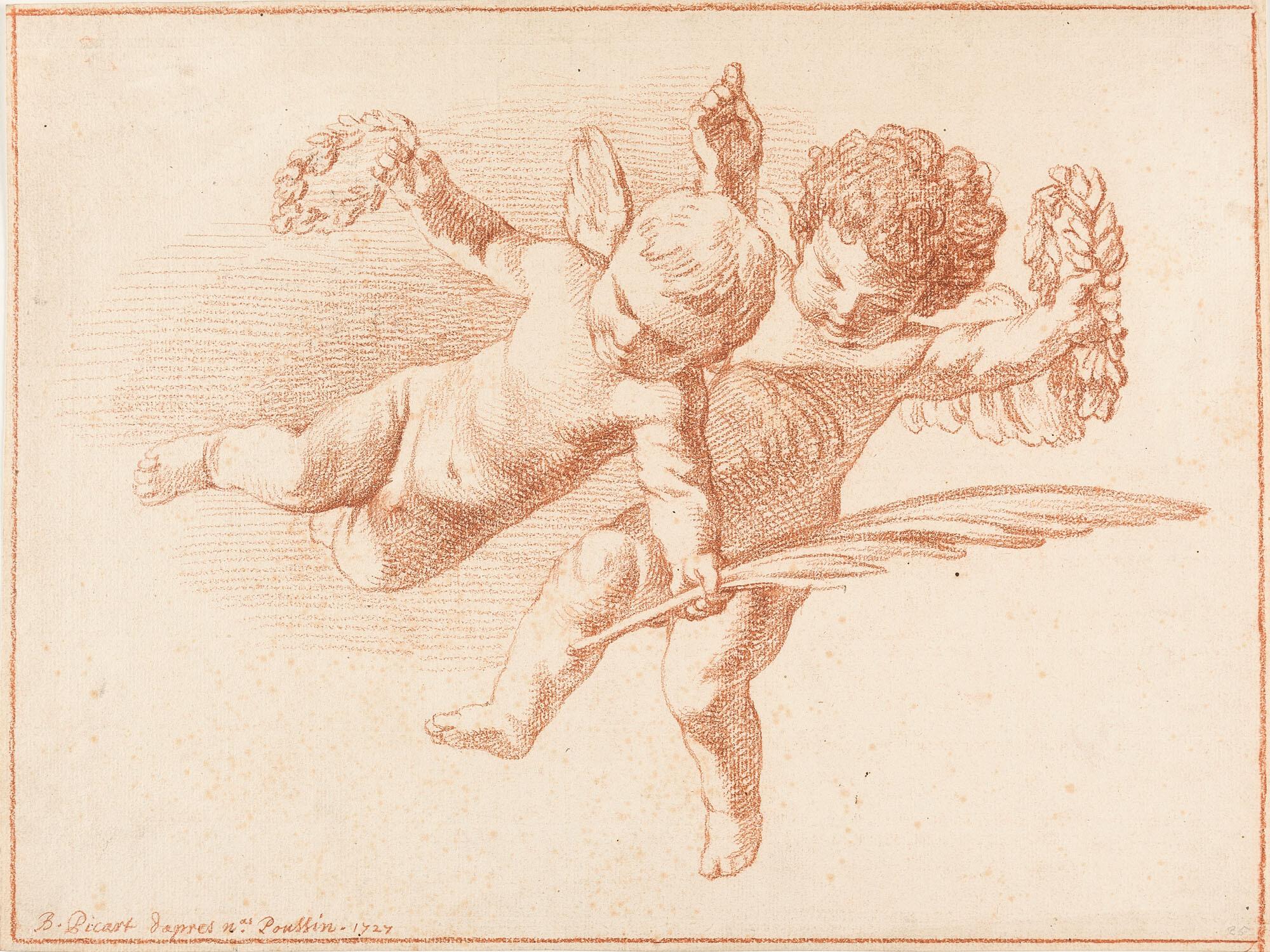 Bernard Picart - Fliegende Putti.