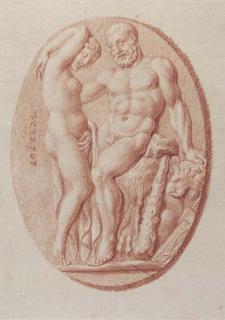 Bernard Picart - Three Roman cameos: Hercules and a nymph; Ceres; and Theseus with the slain Minotaur