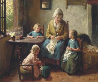 Bernard Pothast - A sewing lesson