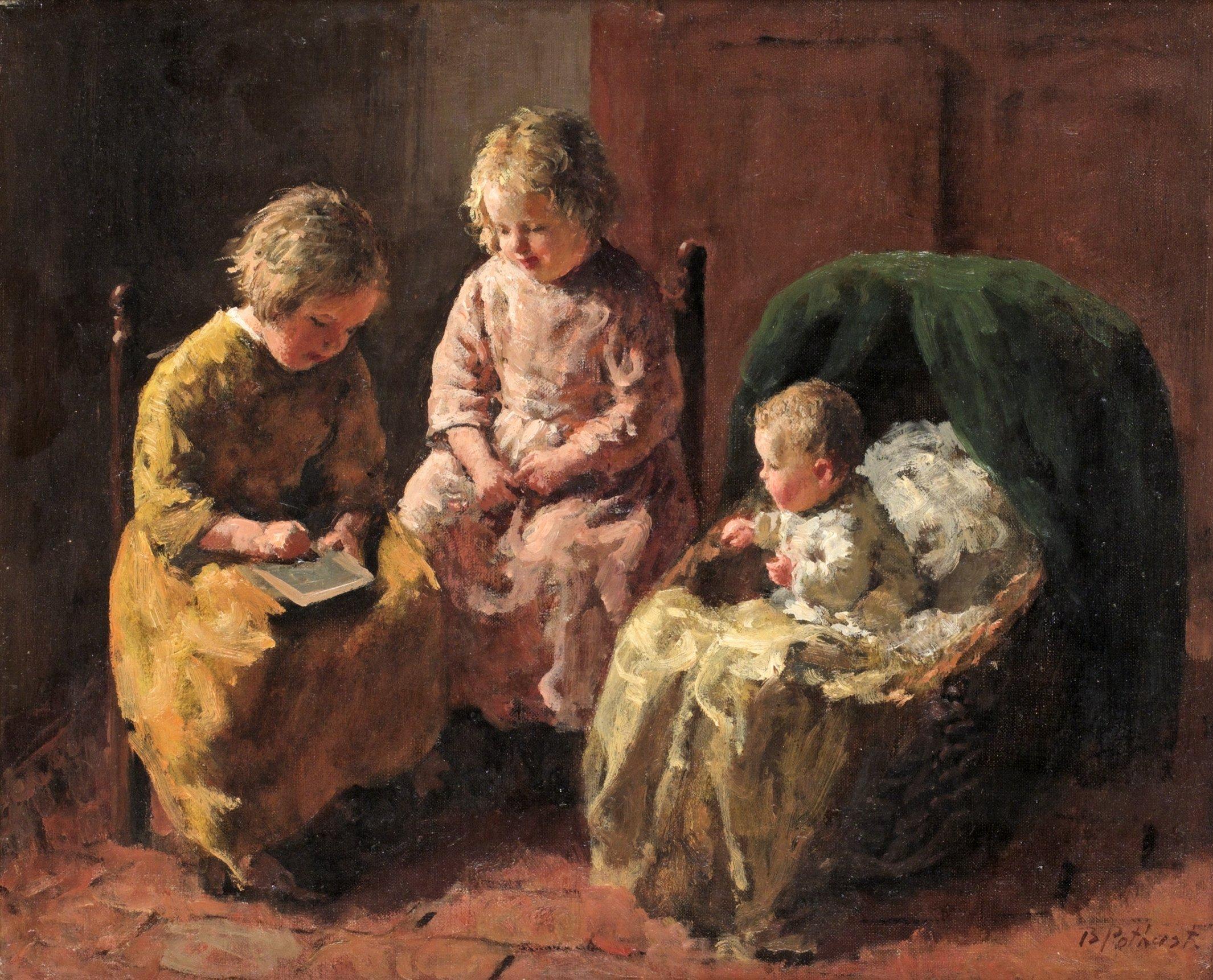 Bernard Pothast - Interiör med barn