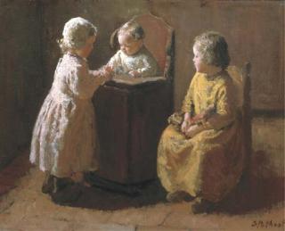Bernard Pothast - Little sisters playing