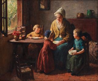 Bernard Pothast - Mother and children