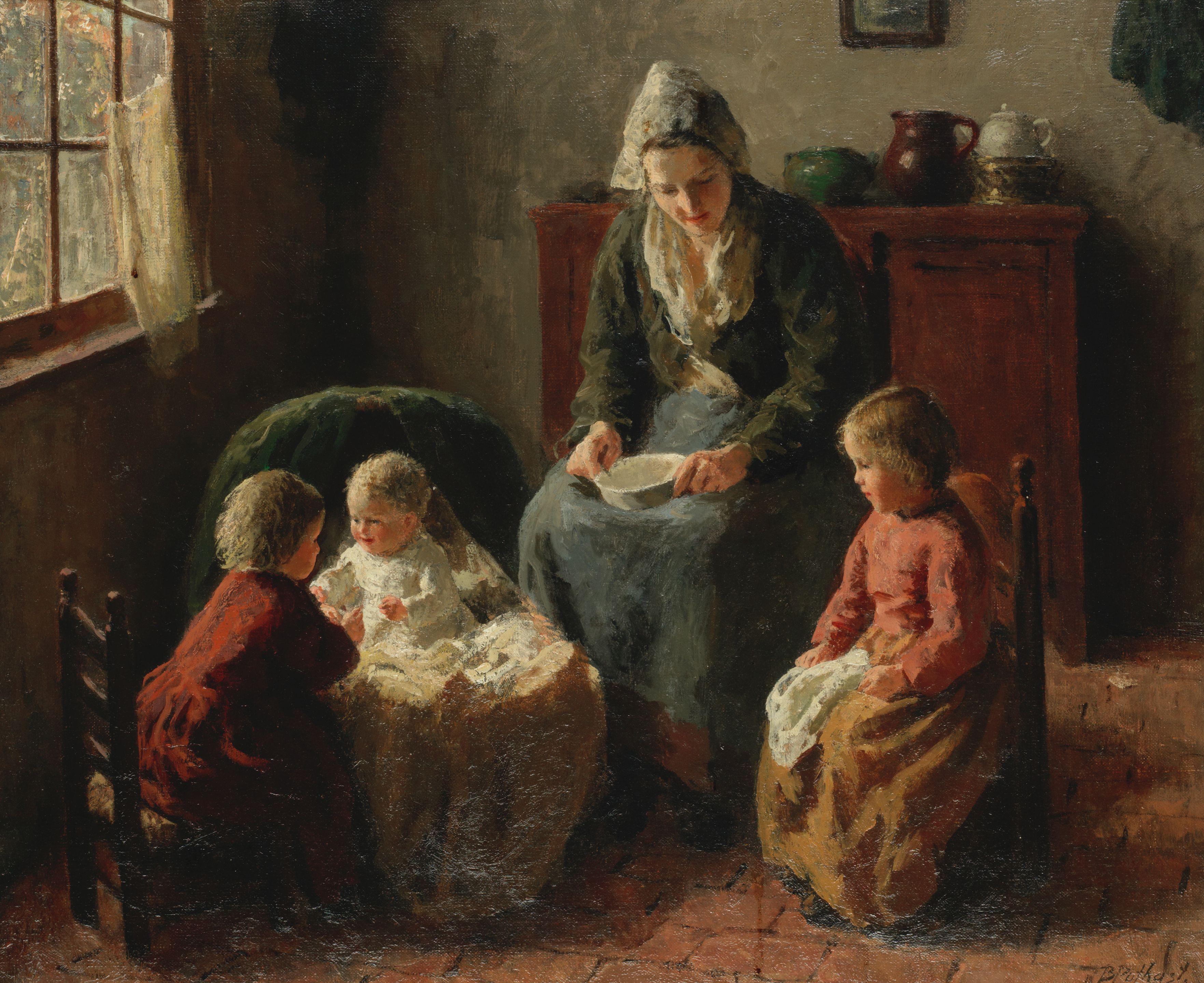 Bernard Pothast - Playing with baby
