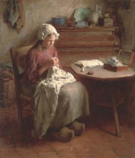 Bernard Pothast - The young seamstress