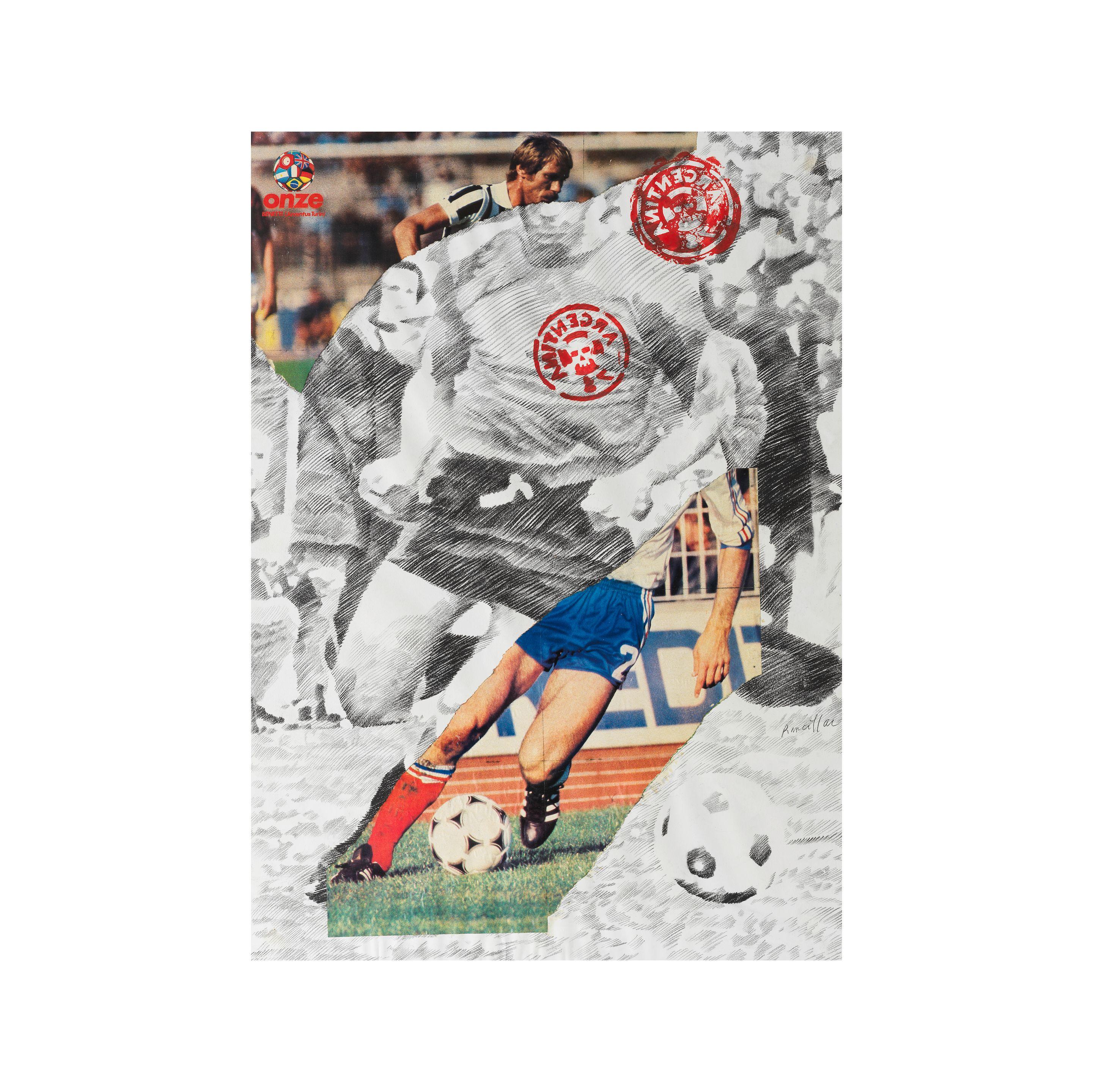 Bernard Rancillac - Bastia l\'européen (série Argentina n.11)