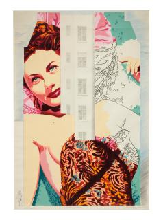 Bernard Rancillac - Rhonda Flemming (maquette pour un mur pignon rue de l\'évangile Paris 18e)