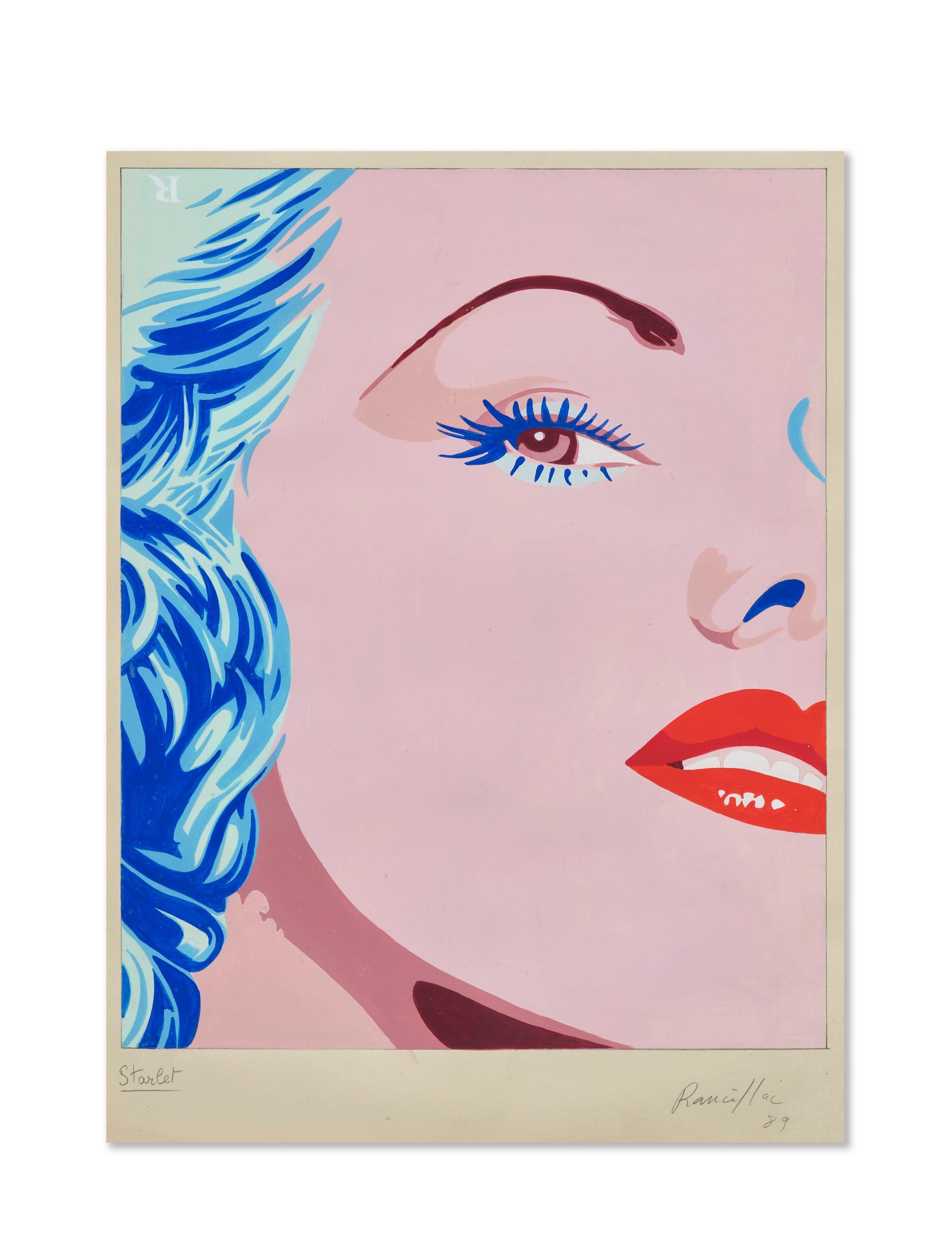 Bernard Rancillac - Starlet (projet de tapisserie)