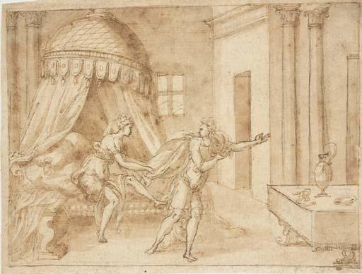 Bernard Salomon - Joseph and Potiphar\'s Wife (Gen. 39)