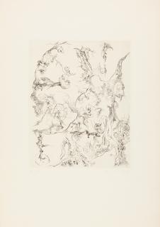 Bernard Schultze - Folge von 8 Bll.: Hommage à Lautréamont