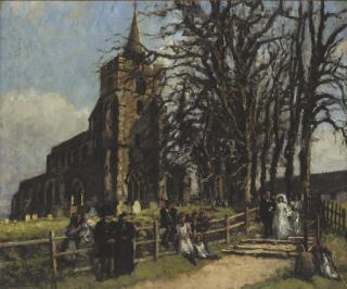 Bernard Sickert, N.E.A.C. - A wedding at Stebbing